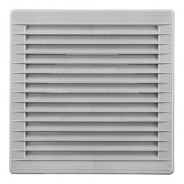 Rejilla ventilación cuadrada empotrable ajustable ø 80-150 con mosquitera 170x170x11,5mm abs gris Precio: 6.8848995039. SKU: B1292S27WF