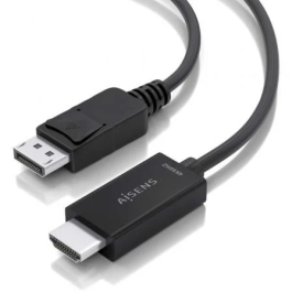 AISENS - CABLE CONVERSOR DISPLAYPORT A HDMI 4K@60HZ, DP/M-HDMI/M, NEGRO, 5.0M