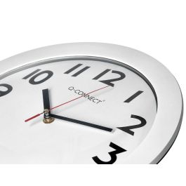 Reloj Q-Connect De Pared Plastico Oficina Redondo 30 cm Marco Blanco Reloj Q-Connect De Pared Plastico Oficina Redondo 30 cm Marco Blanco