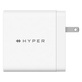 HYPER HJG140WW Cargador de Dispositivo Móvil Universal Blanco, Carga Rápida, 2 Puertos USB Tipo C, Interior, 2m