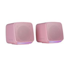 Mars Gaming Altavoces 2.0 MS-PRO-P, Rosa, Iluminación RGB Flow, 10W RMS, Conexión Jack 3.5 mm y USB, Compactos para Gaming y PC Precio: 11.79000042. SKU: B1ESAR9CLK