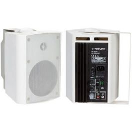 Vivolink Altavoces estéreo activos profesionales 2x30W, 5.25", Blanco para Salas de Reuniones y Aulas