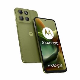 Motorola Moto G15 Smartphone Android 15 Pantalla 6.72" FHD+ Cámara 50MP 8GB RAM 256GB Almacenamiento Batería 5200mAh 4G Verde