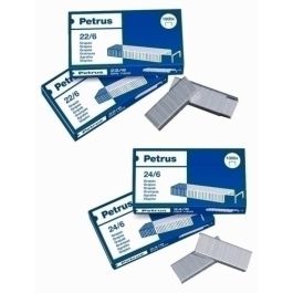 Petrus Grapas nº 22/6 galvanizadas, para encuadernadora, alambre de alta calidad, caja de 1000 unidades Precio: 0.99000022. SKU: B159G9V5R4