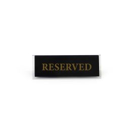 Placa Acrílica Reservado 12x4 cm - My Bar (24 Unidades) Placa Acrílica Reservado 12x4 cm - My Bar (24 Unidades)