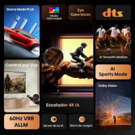 Hisense 55A6Q Televisor Smart TV 55" 4K Ultra HD con Alexa, Game Mode Plus, Dolby Vision, DTS Virtual:X, VIDAA
