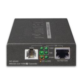 Planet VC-231G Gigabit Ethernet a VDSL2 Converter de Alto Rendimiento, 1 Puerto 10/100/1000T hasta 200/160Mbps, Extensor de Red