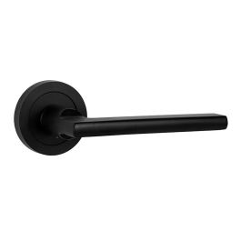 HERRAJES ALK Manivela de Aluminio con Roseta Redonda Ø50 Negro Mate para Puertas Interiores, Diseño Minimalista Precio: 6.50000021. SKU: B14WJQ7D3E