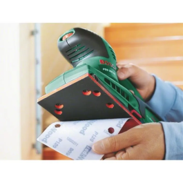 Bosch Lijadora vibratoria PSS 250 AE con microfiltro y 250W para madera, velocidad seleccionable, baja vibración