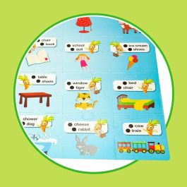 Lisciani Giochi Hablando Carotina - Happy English, Rompecabezas Interactivo de la Ciudad con Sonido y Luz para Aprender y Encontrar Objetos, +3 años