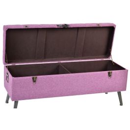 Banqueta DKD Home Decor 8424001565399 Multicolor Fucsia Metal Madera MDF 120 x 42 x 53 cm Banqueta DKD Home Decor 8424001565399 Multicolor Fucsia Metal Madera MDF 120 x 42 x 53 cm