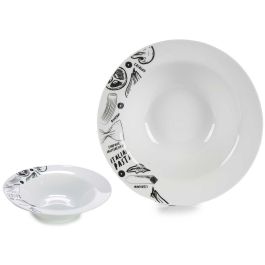 Plato Pasta Porcelana 23 cm Arte Regal - Estampado Pasta, Lavavajillas (16 Unidades) Precio: 54.49999962. SKU: S3604506