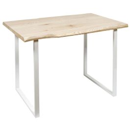 Home Deco Factory Mesa de comedor Essentiel 110x75 cm con patas de metal blanco, estilo rústico Home Deco Factory Mesa de comedor Essentiel 110x75 cm con patas de metal blanco, estilo rústico Precio: 185.95000006. SKU: B1HV3KVVPG