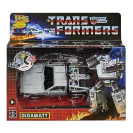 Hasbro Figura Gigawatt Delorean Regreso al Futuro Transformers 14cm