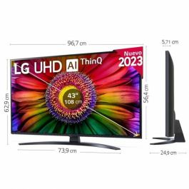 LG UHD 43UR81006LJ Televisor 109,2 cm (43") 4K Ultra HD Smart TV Wifi Negro LG UHD 43UR81006LJ Televisor 109,2 cm (43") 4K Ultra HD Smart TV Wifi Negro
