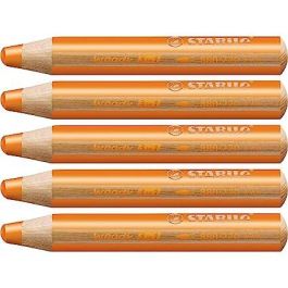 Stabilo lápices de colores woody 3 en 1 estuche de 5 naranja Precio: 6.95000042. SKU: B1AJ5GGMHC