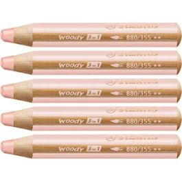 Stabilo lápices de colores woody 3 en 1 estuche de 5 albaricoque Precio: 6.95000042. SKU: B1DPQ6TNJ6