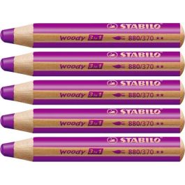 Stabilo lápices de colores woody 3 en 1 estuche de 5 lila Precio: 6.95000042. SKU: B1GNRLFLDY