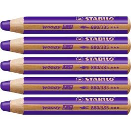 Stabilo lápices de colores woody 3 en 1 estuche de 5 violeta Precio: 6.95000042. SKU: B1FAGTLMJP