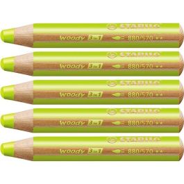 Stabilo lápices de colores woody 3 en 1 estuche de 5 verde hoja Precio: 6.95000042. SKU: B1JWZSP97L