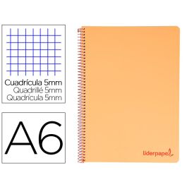 Cuaderno Espiral Liderpapel A6 Micro Wonder Tapa Plastico 120H 90 gr Cuadro 5 mm 4 Bandas Color Naranja Precio: 3.99000041. SKU: B1AAP9EHJF