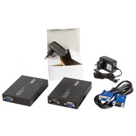 Aten VE150A extensor audio/video Transmisor y receptor de señales AV Negro