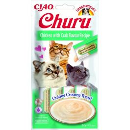 Snack para Gatos Inaba Churu 4 x 14 g Cangrejo Pollo Precio: 2.50000036. SKU: B1G3RKX33B