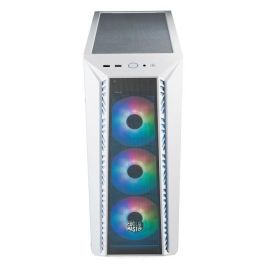 Cooler Master MasterBox MB520WGNNS00 Gaming Malla ARGB Blanco - Caja PC con 3 Ventiladores 120mm