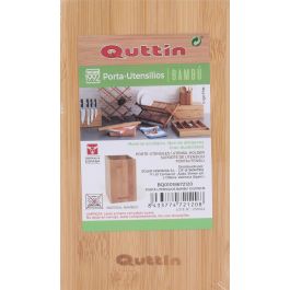 Quttin Organizador de Utensilios de Cocina de Bambú 10,8 x 18,6 cm (12 Unidades)