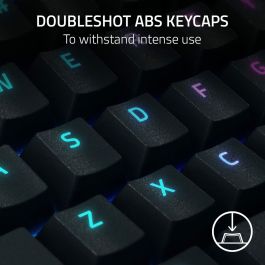 Razer Teclado Mecánico BlackWidow V4 Pro Green Switch, Razer Chroma RGB, 8 Teclas Macro, RZ03-04680100-R3M1