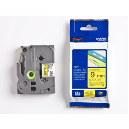 BROTHER Cinta laminada amarillo/negro 9mm