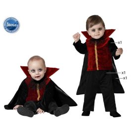 Disfraz Vampiro Bebe Niño Negro Y Rojo 6-12 Meses Disfraz Vampiro Bebe Niño Negro Y Rojo 6-12 Meses