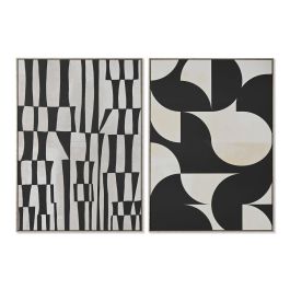 Lienzo Home ESPRIT Negro Beige Poliestireno Lienzo Moderno 103 x 4,5 x 143 cm (2 Unidades) Precio: 193.49999955. SKU: B1FPV54TCL