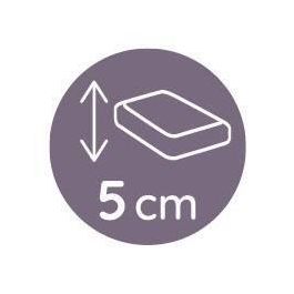 Tineo Colchón Cuna 80x40x5 cm Espuma D. 20 kg/m3 Funda Desenfundable Lavable