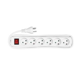 MicroConnect Regleta Danesa de 6 Salidas con Cable de 5m Blanca y Interruptor Precio: 10.50000006. SKU: B1AV3N847N