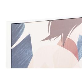 DKD Home Decor Cuadro Tropical para Pared con Diseño de Mujer en Lienzo Multicolor y Marco de PS 83 x 123 cm (Pack de 2 Unidades)