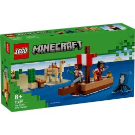 Lego Juego de Construcción Minecraft El Viaje en el Barco Pirata, Set de Construcción para Edad 8+ años