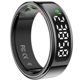 Leotec LESR01K11 Anillo Inteligente Rastreador Actividad, Monitor Ritmo Cardíaco, Oxígeno, Sueño, Estrés, 5 ATM, Acero Inoxidable, Negro Precio: 43.79000043. SKU: B1753FRJFB