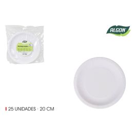 Set de 25 platos de cartón natural 20 cm Algon (36 Cajas) Precio: 41.89000035. SKU: B1C9PXNLQB