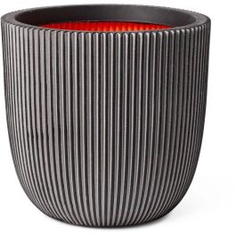 Maceta de bolas - CAPI EUROPE - GROOVE NL - 43 x 41 cm - Antracita Precio: 82.49999978. SKU: B18LXVWMES