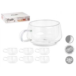 Taza de Té Borosilicato Vivalto 280 ml, 14x10x6 cm (24 Unidades)