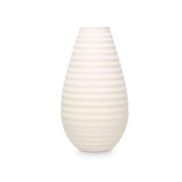 Giftdecor Jarrón Cerámica Raya Horizontal 44 cm Blanco (2 Unidades) Giftdecor Jarrón Cerámica Raya Horizontal 44 cm Blanco (2 Unidades)