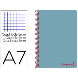Cuaderno Espiral Liderpapel A7 Micro Wonder Tapa Plastico 100H 90 gr Cuadro 5 mm 4 Bandas Color Celeste Precio: 2.78999985. SKU: B17SNYREQA