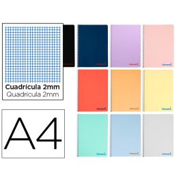 Cuaderno Espiral Liderpapel A4 Wonder Tapa Plastico 80H 90 gr Milimetrado 2 mm Con Margen Colores Surtidos 10 unidades Precio: 26.98999985. SKU: B15DGC4FF9