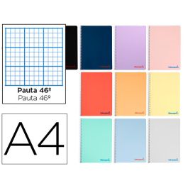 Cuaderno Espiral Liderpapel A4 Wonder Tapa Plastico 80H 90 gr Rayado N.46 Colores Surtidos 10 unidades Precio: 26.98999985. SKU: B1955JSBAM