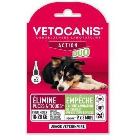 VETOCANIS Control de pulgas y garrapatas Duo Spot on - 2 pipetas - Efectividad 7 semanas - Para perros medianos Precio: 31.69000043. SKU: B1GAJKV8Q3