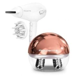 Rowenta CV6602ES Pack Secador de Pelo Volumizer 2400W Iónico CV6130FO y Masajeador Facial Antiedad LV6020F0