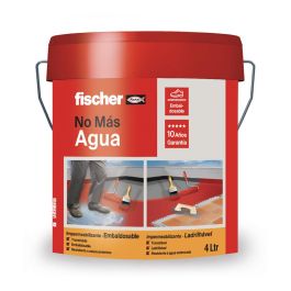 Fischer 564316 Pintura impermeabilizante embaldosable 4l Gris para terrazas, tejados, transitables