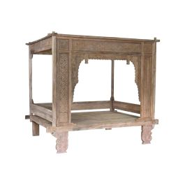 DKD Home Decor Indo 1c25 Cama con Dosel Madera Teca Natural Acabado Decape Desmontable 225x160x206 cm Precio: 3290.50000048. SKU: B14SQMXRMF