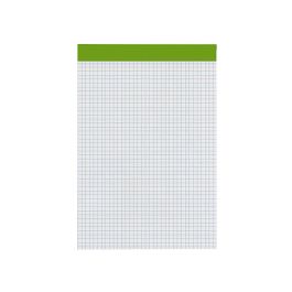 Bloc Notas Liderpapel Cuadro 4 mm A5 80 Hojas 60 gr-M2 Perforado Sin Tapa 6 unidades